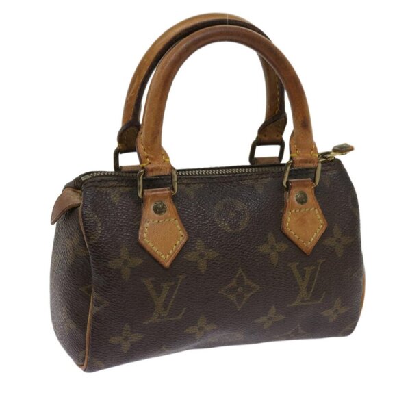 LOUIS VUITTON Monogram Mini Speedy Hand Bag - Picture 1 of 16